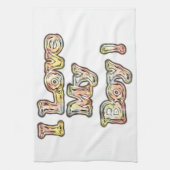 Ik hou van mijn Boy Design Cool Collectie tekst Theedoek (Verticaal)