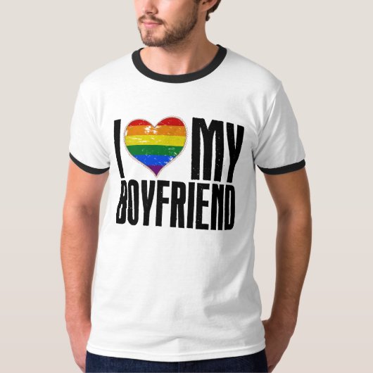 Ik hou van mijn Boyvriend T-shirt (Voorkant)