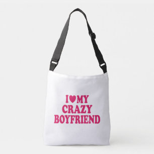 Ik hou van mijn boyvriendin crossbody tas