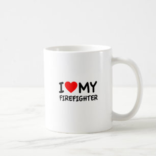 Ik hou van mijn brandweerman koffiemok