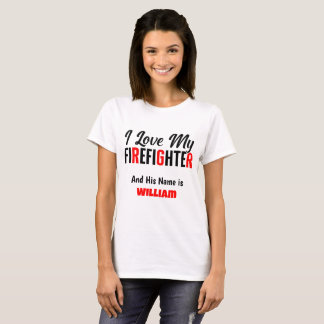 Ik hou van mijn brandweerman t-shirt