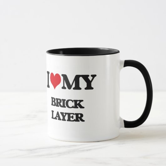 Ik hou van mijn Brick Layer Mok (Rechts)