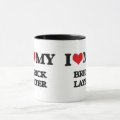 Ik hou van mijn Brick Layer Mok (Midden)