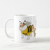 Ik hou van mijn Britse Bulldog Custom Cartoon Dog Koffiemok (Links)