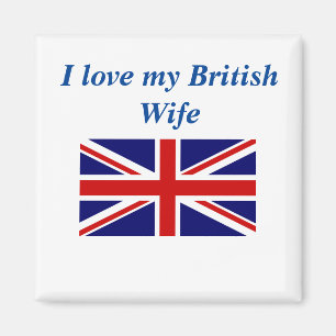 Ik hou van mijn Britse vrouw Magneet