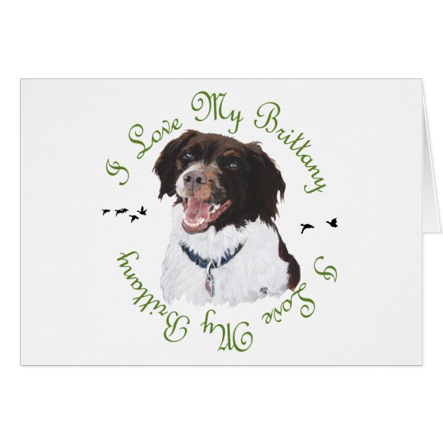 Ik hou van mijn Brittany (Voorkant Horizontaal)