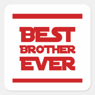 Ik hou van mijn broer vierkante sticker