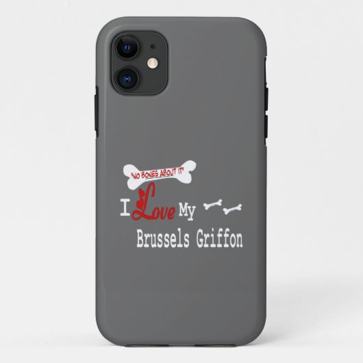 Ik hou van mijn Brussels Griffon Case-Mate iPhone Case (Achterkant)