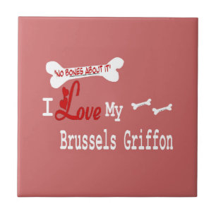 Ik hou van mijn Brussels Griffon Tegeltje