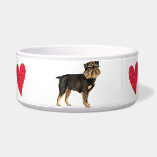 Ik hou van mijn Brussels Griffon Voerbakje