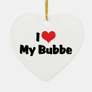 Ik hou van mijn Bubbe-ornament Keramisch Ornament