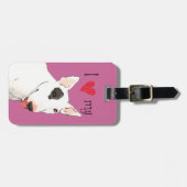 Ik hou van mijn bull Terrier Bagagelabel (Voorkant horizontaal)