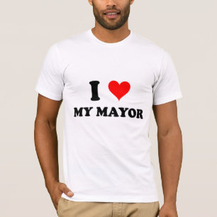 Ik hou van mijn burgemeester t-shirt