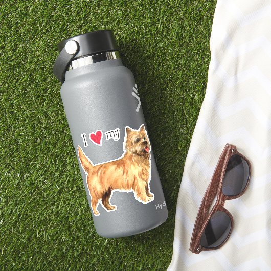 Ik hou van mijn Cairn Terrier Vinyl Sticker (HydroFlask Insitu)