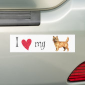Ik hou van mijn Caïro Terrier Bumpersticker (Op auto)