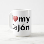 Ik hou van mijn Cajon mok (Voorkant links)