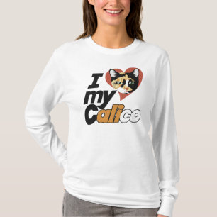 Ik hou van mijn CALICO-kat T-shirt