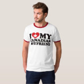 Ik hou van mijn Canadese vriend T-shirt (Voorkant volledig)