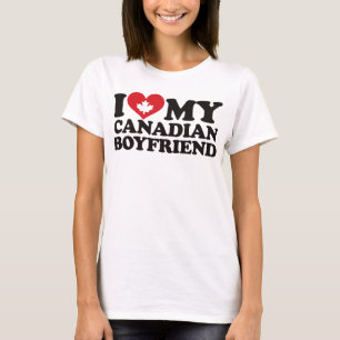 Ik hou van mijn Canadese vriend T-shirt