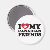 Ik hou van mijn Canadese vrienden Magneet (Voorkant / Achterkant)