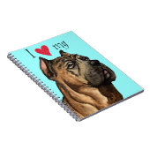 Ik hou van mijn Cane Corso Notitieboek (Rechterzijde)