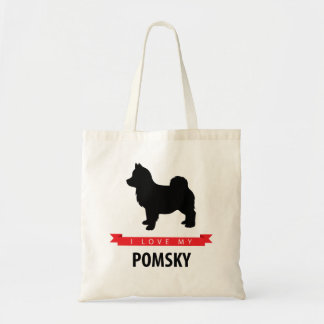 Ik hou van mijn Canvas tas van Pomsky