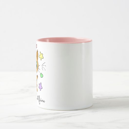 Ik hou van mijn Cat-ffeine Coffee-Mok Mok (Midden)