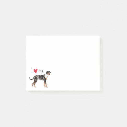 Ik hou van mijn Catahoula Leopard Dog Post-it® Notes (Voorkant)