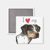 Ik hou van mijn Catahoula Magneet (Voorkant / Achterkant)