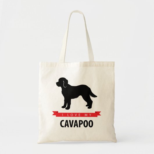 Ik hou van mijn Cavapoo-Canvas tas (Voorkant)