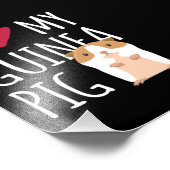 Ik hou van mijn cavia foto afdruk (Hoek)