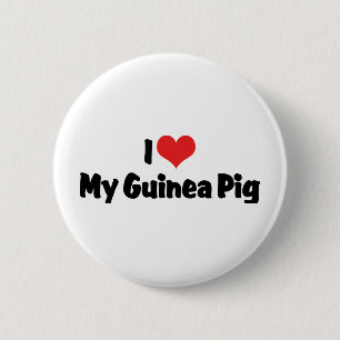 Ik hou van mijn cavia ronde button 5,7 cm