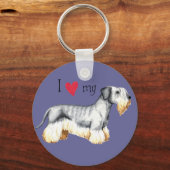 Ik hou van mijn Cesky Terrier Sleutelhanger (Voorkant)