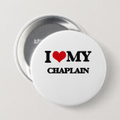 Ik hou van mijn Chaplain Ronde Button 7,6 Cm (Voorkant /achterkant)