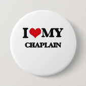 Ik hou van mijn Chaplain Ronde Button 7,6 Cm (Voorkant)