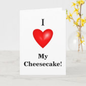 Ik hou van mijn Cheesecake Kaart (Gele Bloem)
