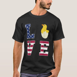Ik hou van mijn Chicken Hatching Baby Chick Lover T-shirt