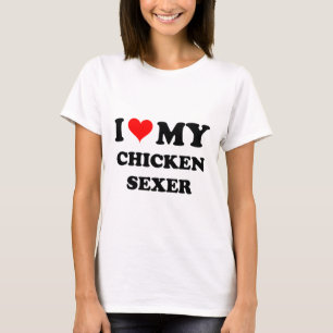 Ik hou van mijn Chicken Sexer T-shirt