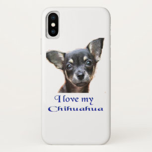 Ik hou van mijn Chihuahua iPhone X Hoesje