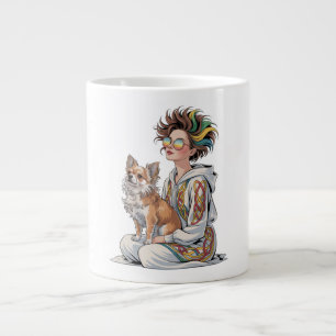 ik hou van mijn chihuahua extra grote beker