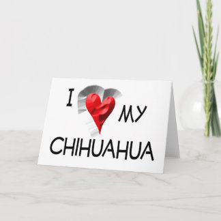 Ik hou van mijn Chihuahua Kaart