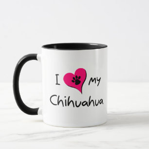 Ik hou van mijn Chihuahua Mok