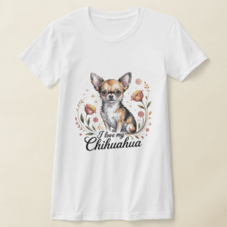 Ik hou van mijn chihuahua t-shirt