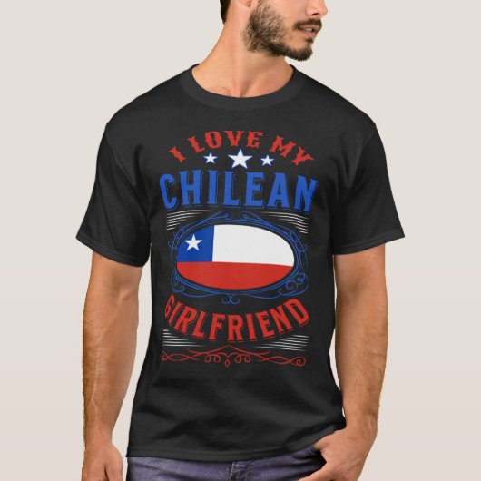 Ik hou van mijn Chileense vriendin T-shirt (Voorkant)