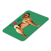 Ik hou van mijn Chinese Shar-Pei Magneet (Linkerzijde)