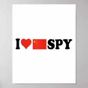 Ik hou van mijn Chinese spion, ik hart Chinese spi Poster