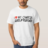 Ik hou van mijn Chinese Vriendin T-shirt (Voorkant)