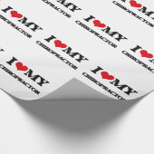 Ik hou van mijn chiropractor cadeaupapier (Hoek)