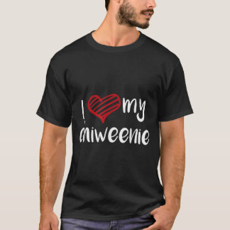 Ik hou van mijn Chiweenie Hondenliefhebber T-shirt