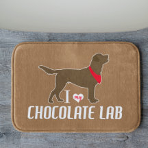 Ik hou van mijn Chocolate Lab Badkamer